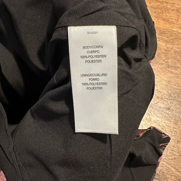 NWT Kay Unger Alana Sheath Jacquard Floral Midi Dress Sz 6/Black Cherise - Picture 6 of 6